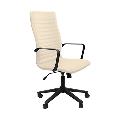 Slim Poltrona Presidenziale, Ecopelle, Panna 1 Slim Poltrona Presidenziale, Ecopelle, Panna