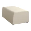 Trendy Plus Pouf, Similpelle, Imbottito, Crema