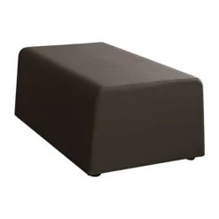 Trendy Plus Pouf, Similpelle, Imbottito, Nero