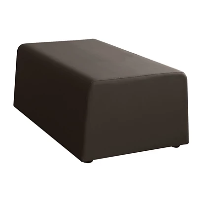 Trendy Plus Pouf, Similpelle, Imbottito, Nero 1 Trendy Plus Pouf, Similpelle, Imbottito, Nero
