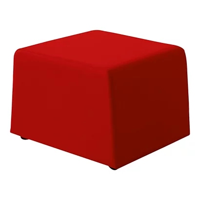Trendy Plus Pouf, Similpelle, Imbottito, Rosso 1 Trendy Plus Pouf, Similpelle, Imbottito, Rosso