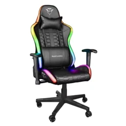 Trust Poltrona Gaming, GXT 716 Rizza RGB LED, Nero