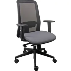 UNISIT Sedia Operativa Ergonomica Stylish, Tessuto Gabriel, Marrone/Grigio
