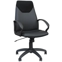 Venus, Poltrona Presidenziale, Ecopelle E Tessuto, Nero