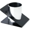 ZENITH Bicchiere Portapenne 820, 12,2 X 10 X 9,2 Cm, Metallo/Acciaio Nichelato, Nero